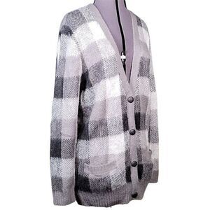 Eddie Bauer & Ilaria Urbinati Plaid Cardigan Sz S